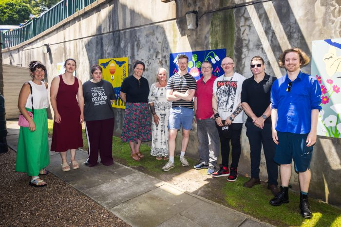 Beaufort Project customers transform garden with colourful new mural